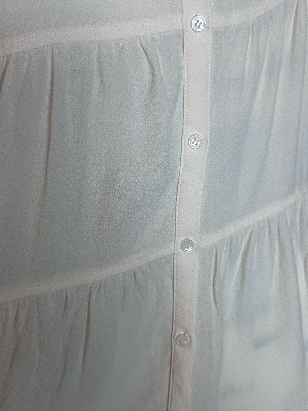 Madewell Cream Tiered Peasant Blouse - Picture 7 of 12